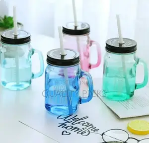 Brand Glass Juice Mug