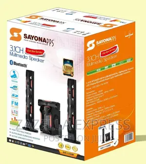 Sayona 3.1 Ch Speaker Subwoofer + Bluetooth