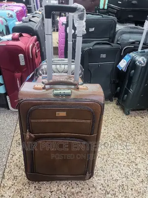 Original Leather Suitcase in Medium Size