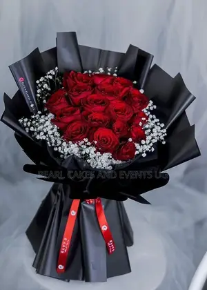 Special Flowers Surprises Gifts Love Red in Black Kkk54