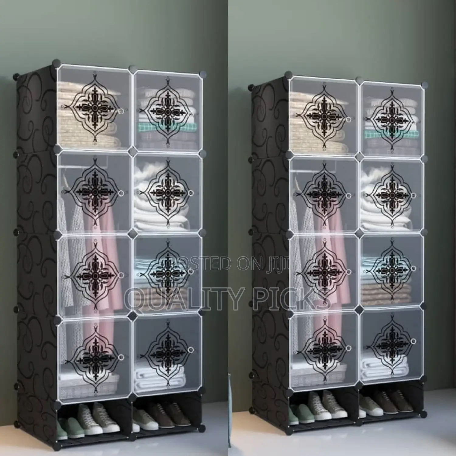 Brand 2 Door Plastic Wardrobe