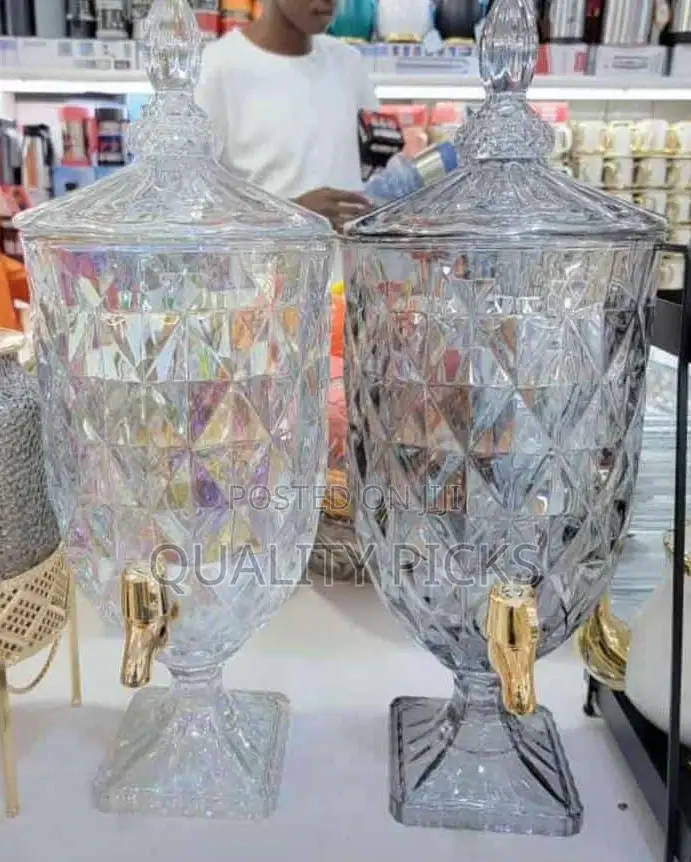 Glass Beverage Juice Dispenser