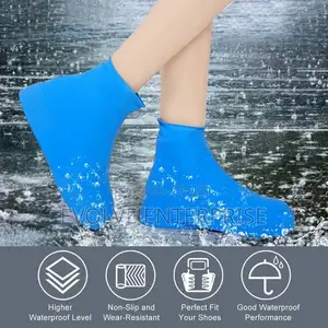 1 Pair Waterproof Non-slip Silicone Shoes Rain Boots