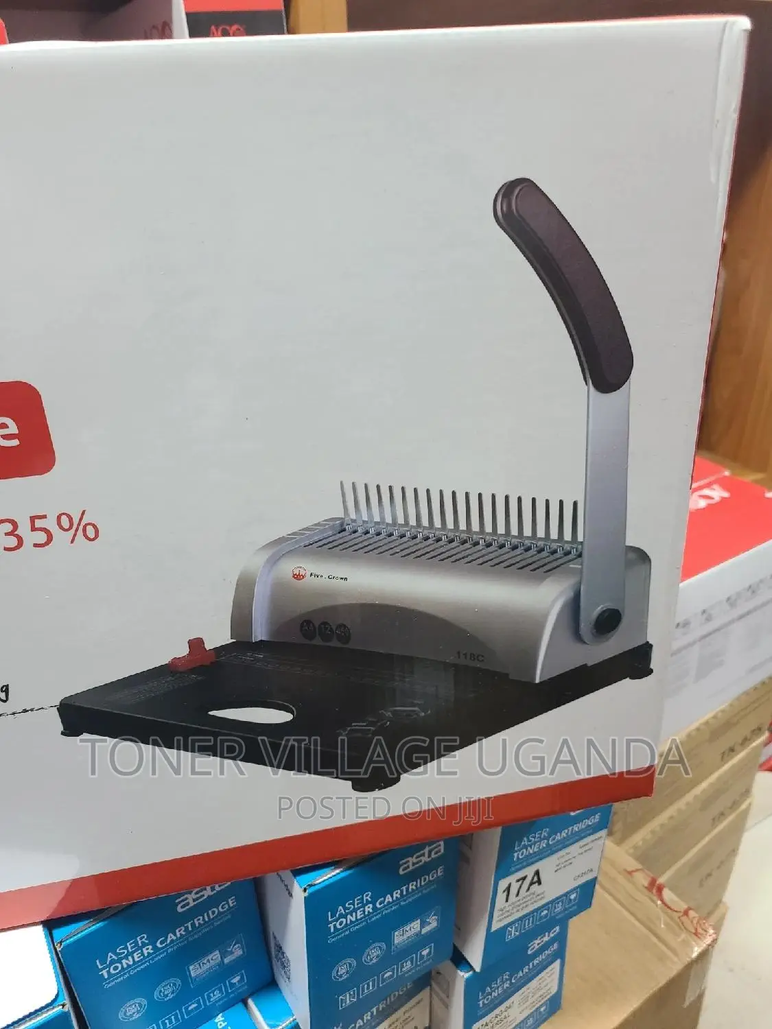 Comb Binding Machine ,Binding Capacity 450 Sheets A4