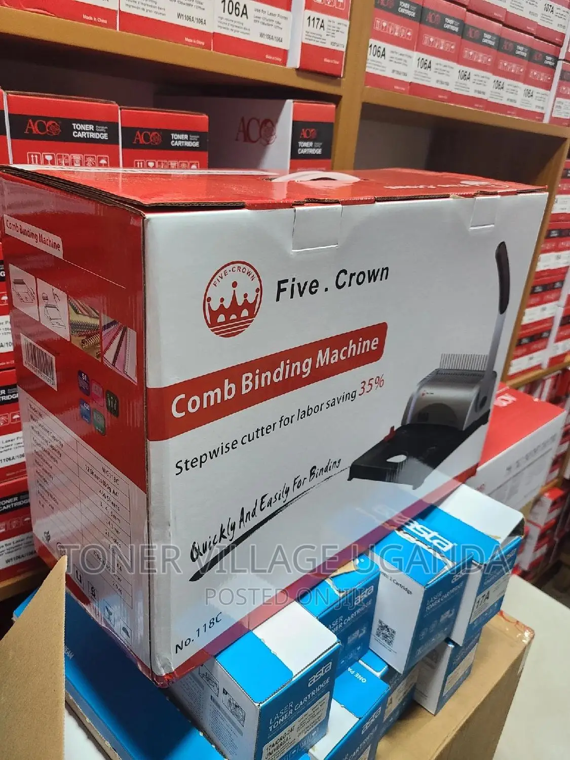 Comb Binding Machine ,Binding Capacity 450 Sheets A4