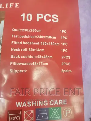 Noble Pure Cotton Duvet Cover Set.10pcs.( White)