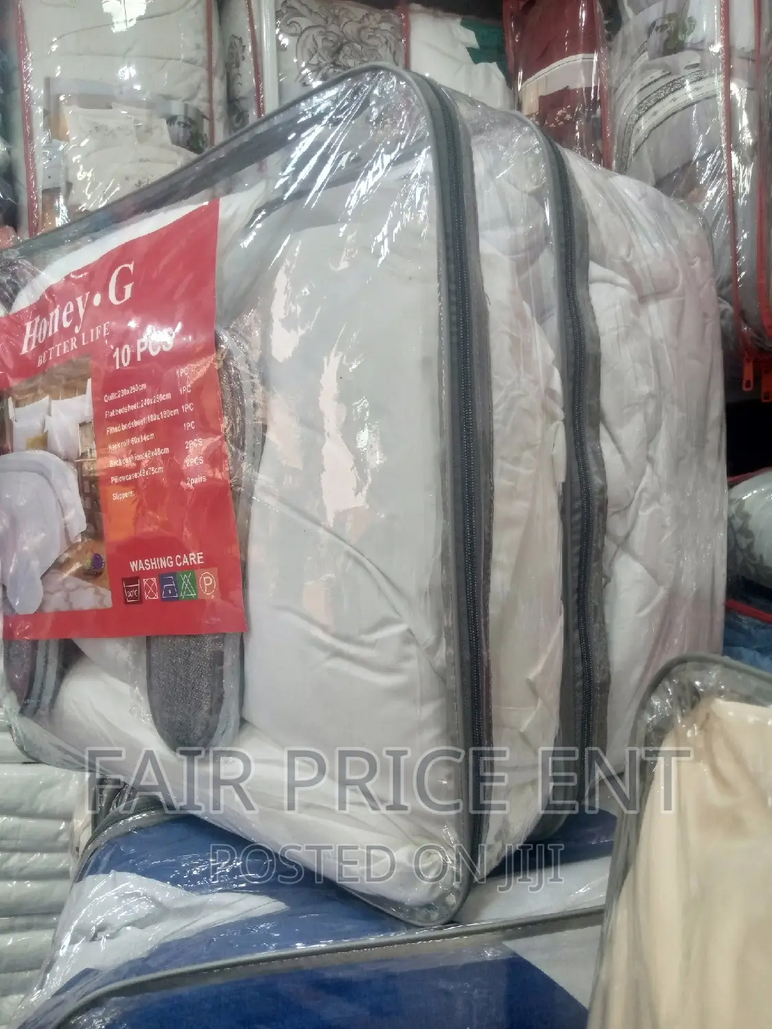 Executive Pure Cotton Duvet Cover Sets.10pcs( White)
