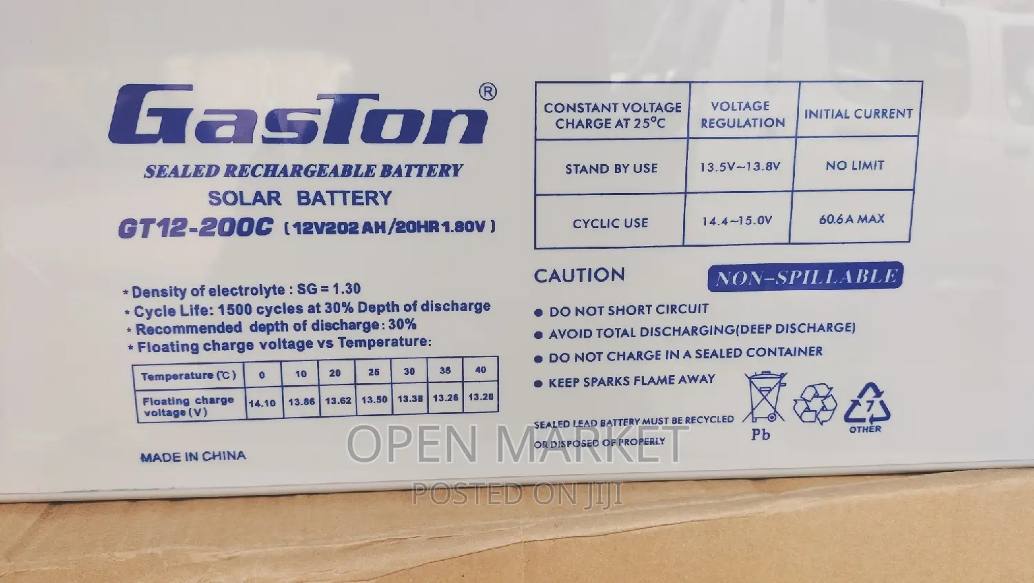 Gaston Solar Batteries