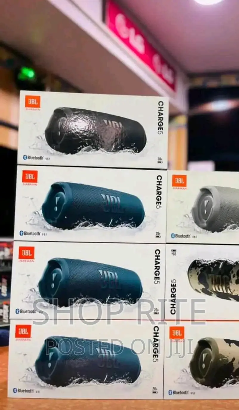 Authentic JBL Charge 5 Bluetooth Speakers.