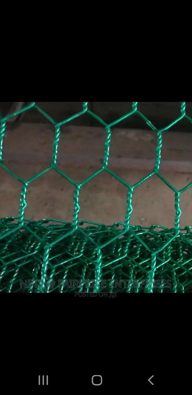 Coated Green P.V.C Chicken Mesh