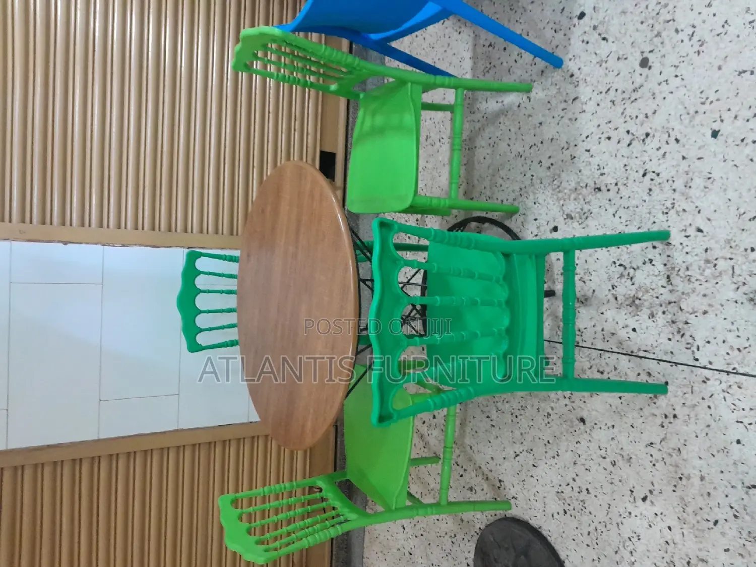 Green Chairs With Tables