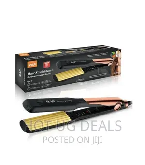 Raf Electric Hair Straightener Iron - Pink