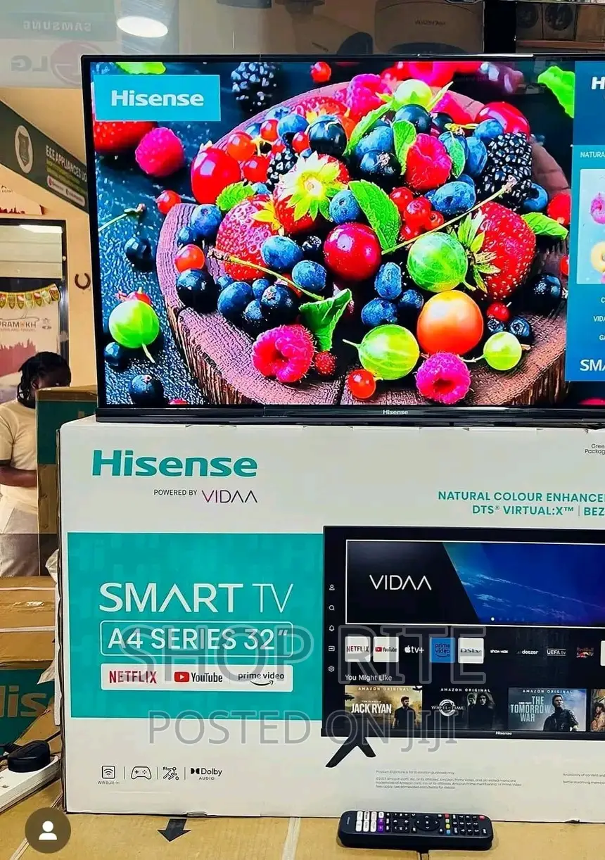 Hisense 32inches Digital Smart A4 Series Smart Tvs.