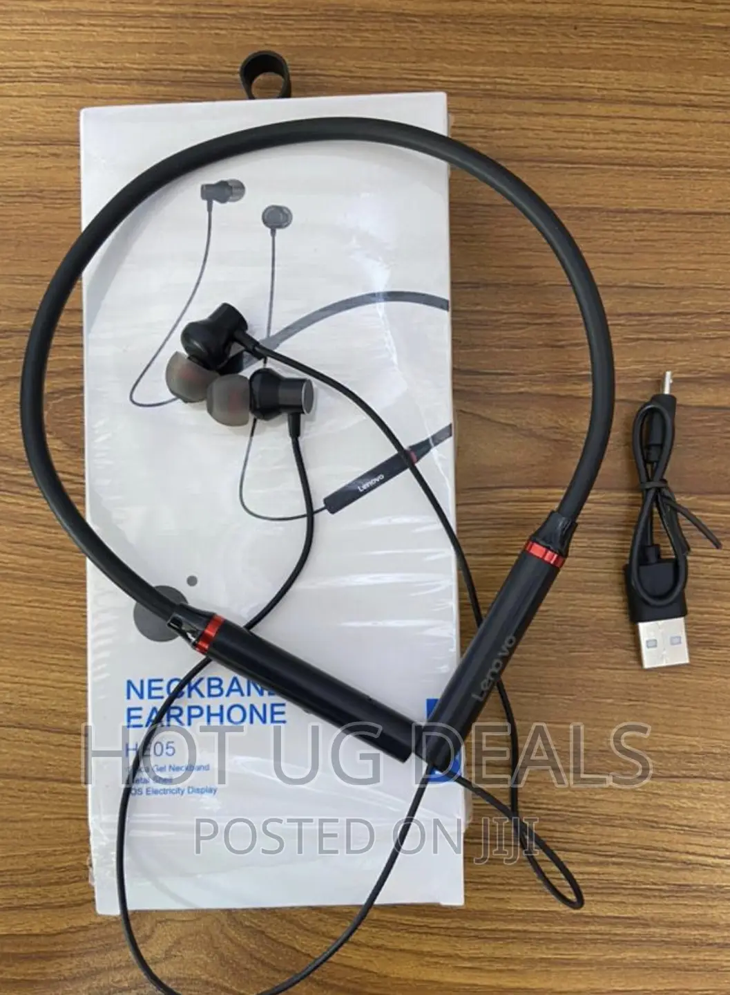Lenovo HE05 Bluetooth 5.0 Wireless Headset - Black