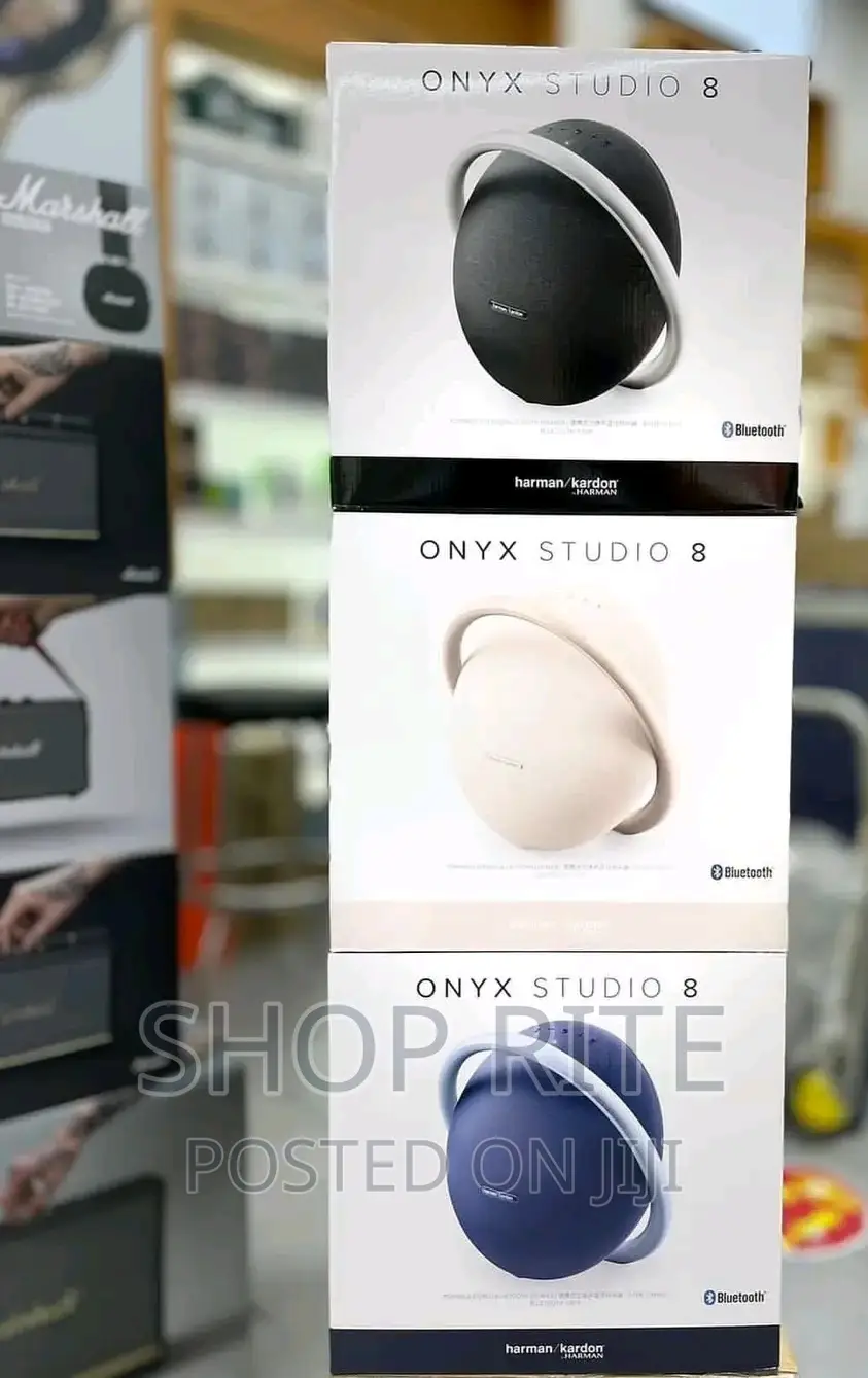 Onyx Harman Kardon Studio 8 Waterproof Speakers.