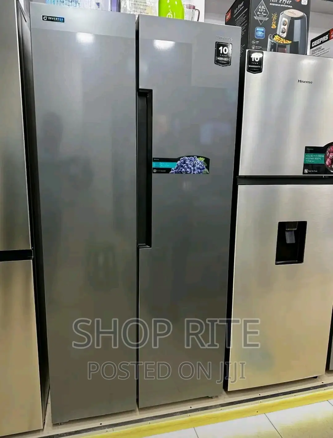 Hisense Refrigerators Side by Side 560l 10 Yrs Warranty