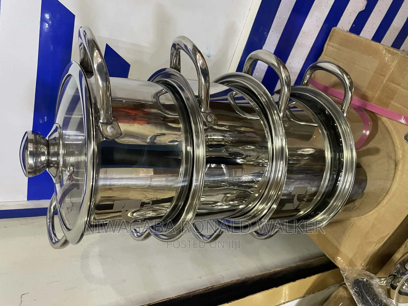 4pcs Stainless Steel Serving Cookware Saucepan Dishes