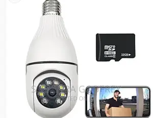 PTZ Bulb Security Camera 360 Degrees Rotation