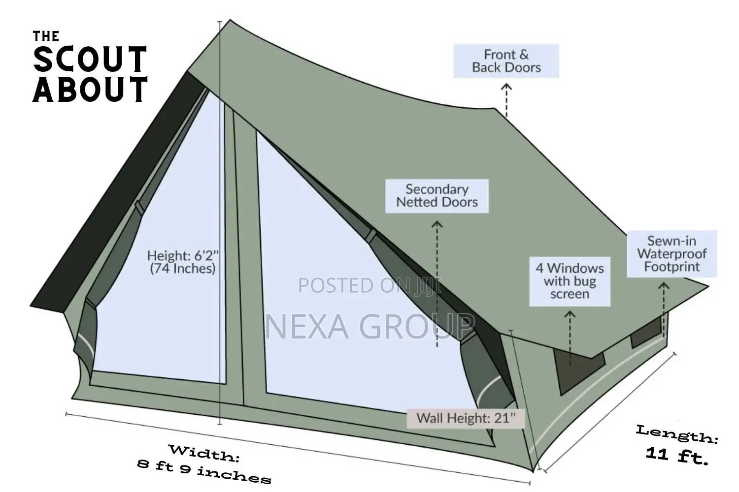 Ridge/a-Frame Tent