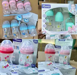 Baby Silicone Feeding Bottle Set