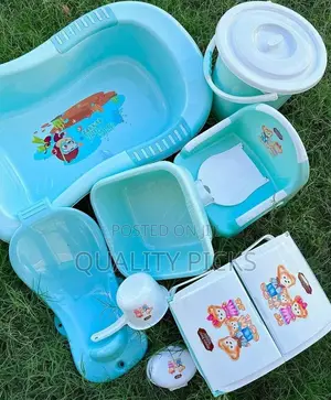 Baby Plastic Bathtub Set