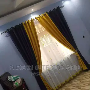 Blackout Yellow and Blue Curtains