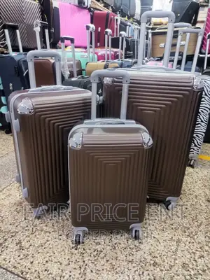 Original Plastic Suitcase.Full Set.( Brown)