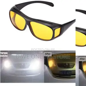 Night Hd Vision Clear Glass for Driving-Yellow