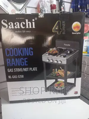 Saachi 4 Banners Gas Stove Free Standing New