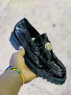 Original Versace Big Sole Shinny Mirror Shoes