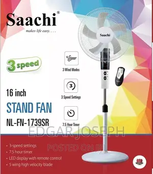 Saachi Stand Fan With Remote