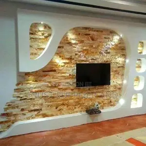 Gypsum Tv Wall Unit 679