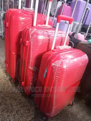 Rubber Plastic Suitcases in Full Set