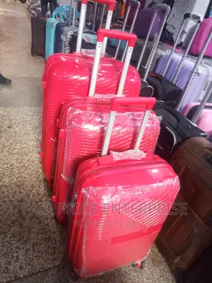 Rubber Plastic Suitcases in Full Set