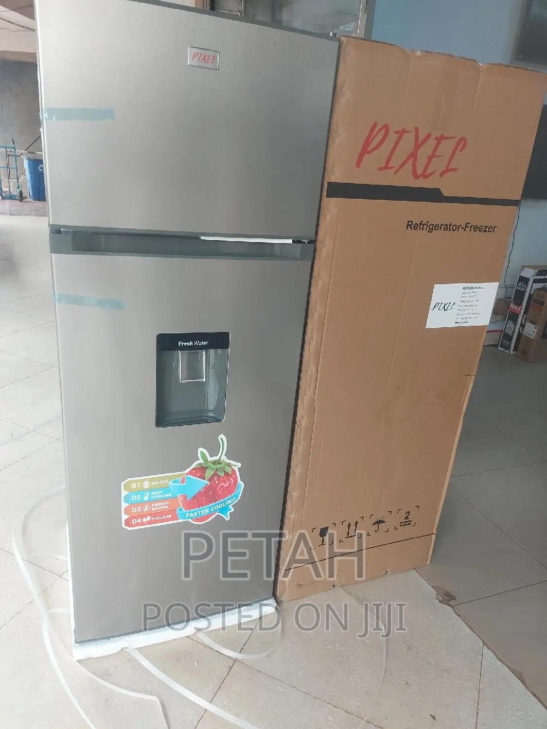 Pixel 270l Double Door With Dispenser