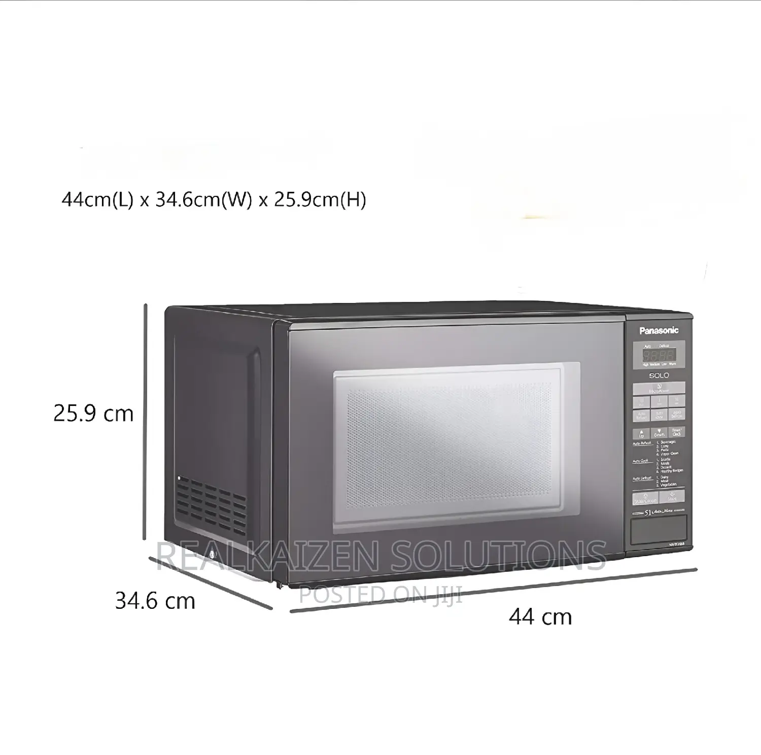 PANASONIC 20L Solo Black Microwave Oven 800W