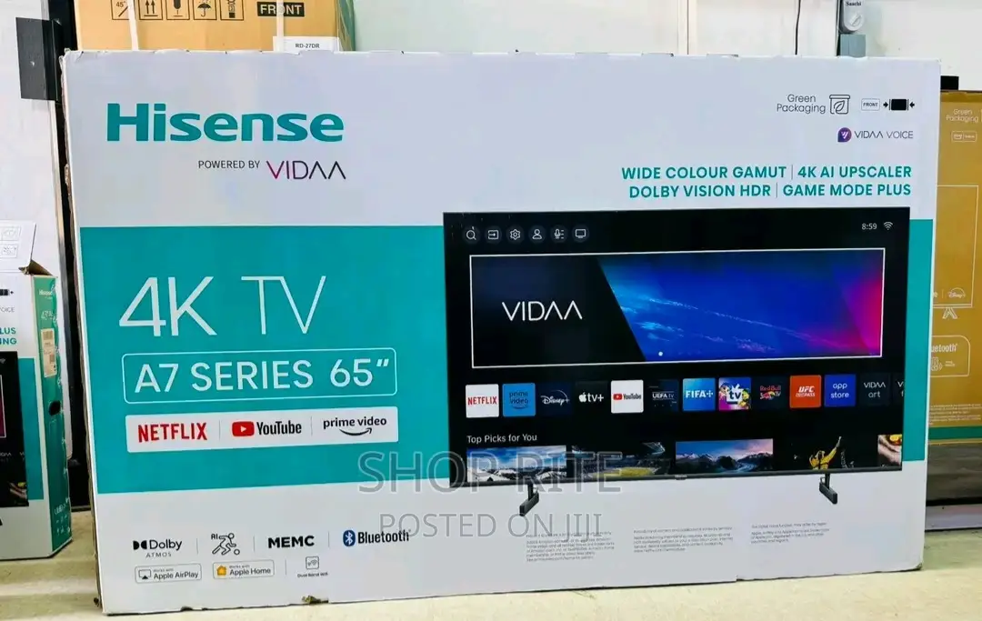 Hisense A7 Series 65inch Smart TVS