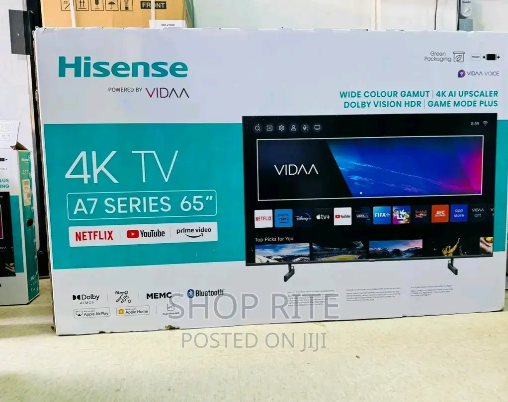 Hisense A7 Series 65inch Smart TVS