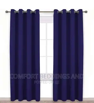 Quality Curtains With Drapes Navy Blue