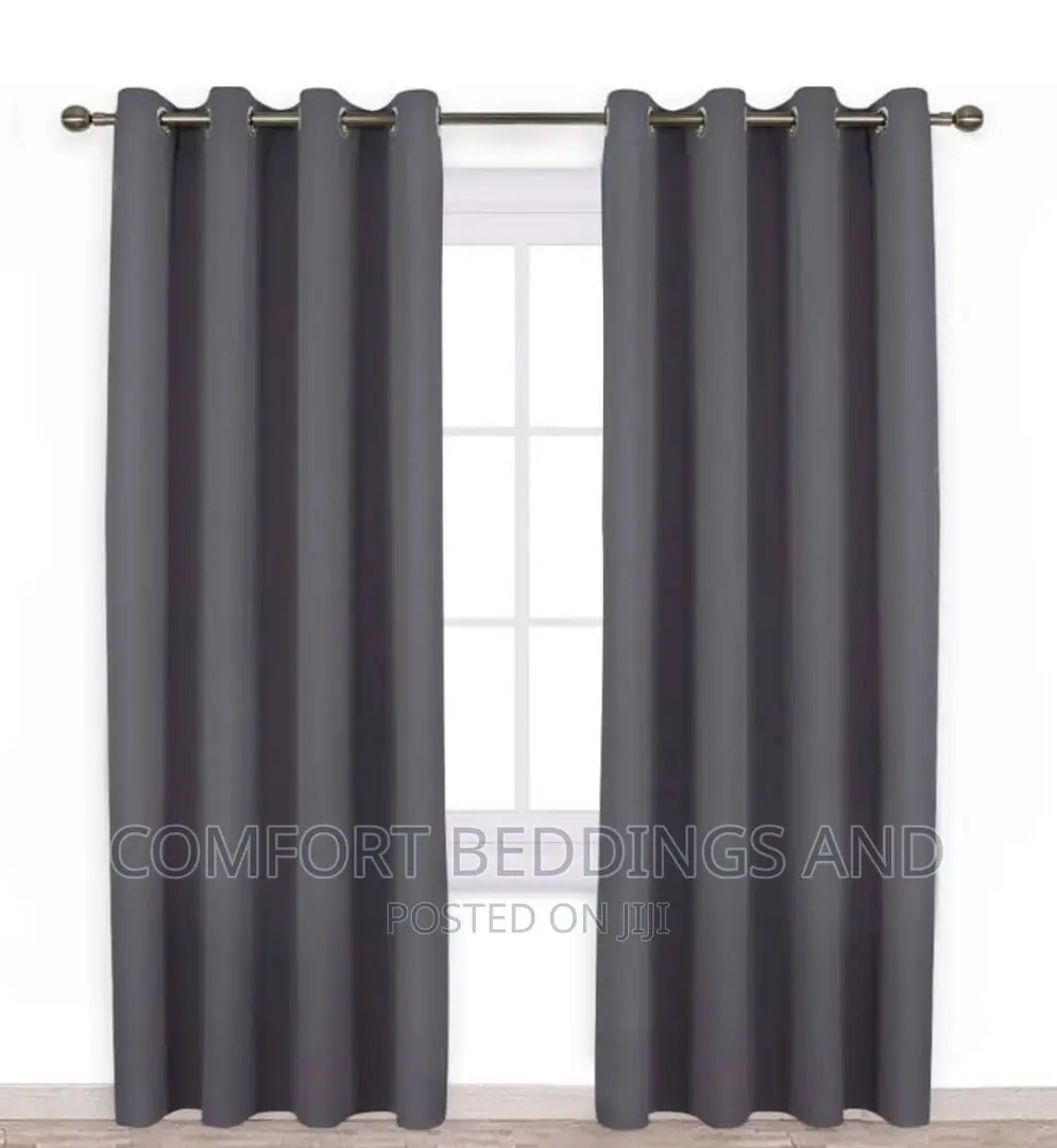 Quality Curtains With Drapes Gray