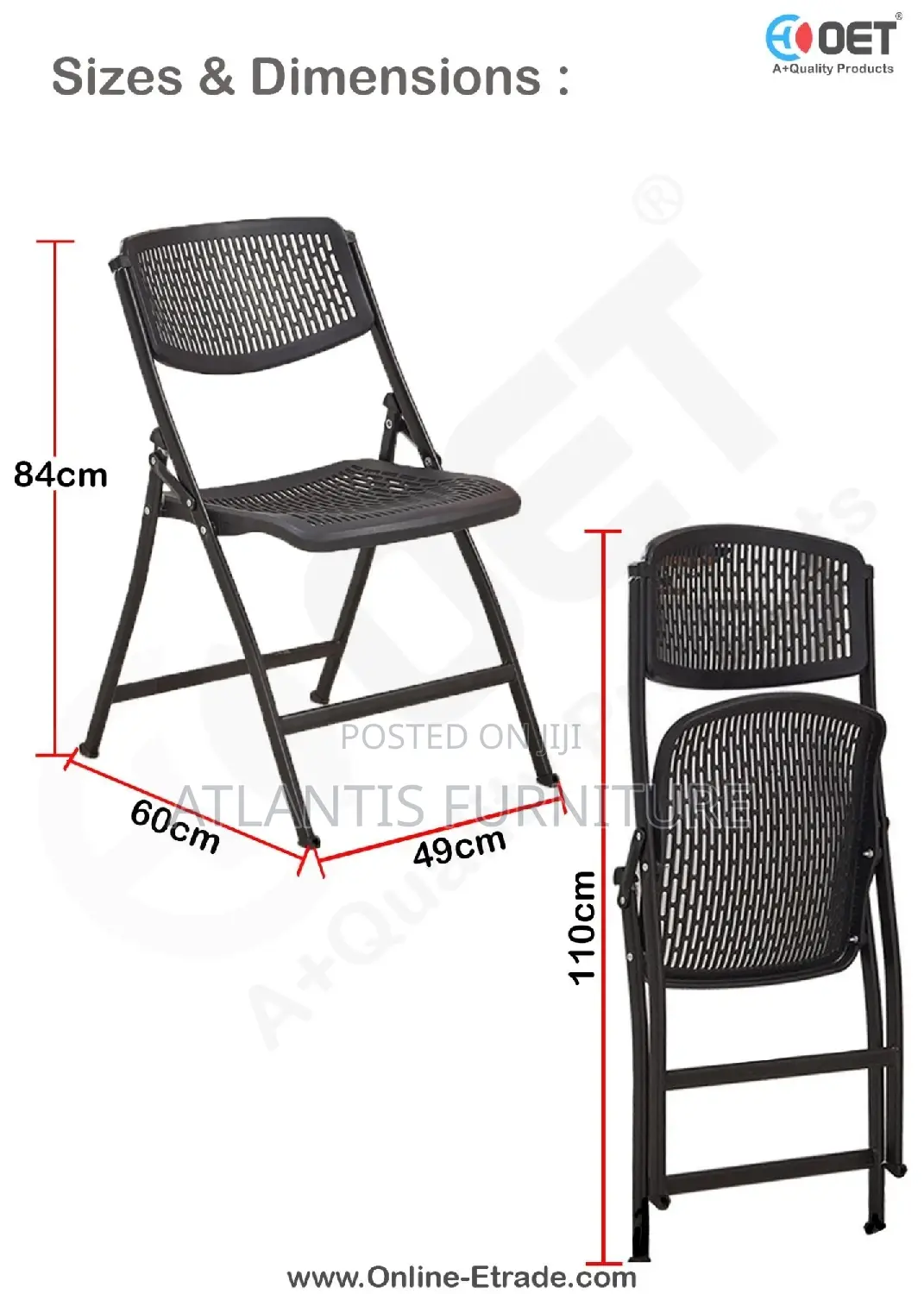 HDX Piastic Seat Folding Chairs