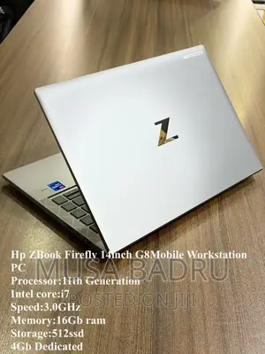 New Laptop HP ZBook Firefly G8 16GB Intel Core I7 SSD 512GB