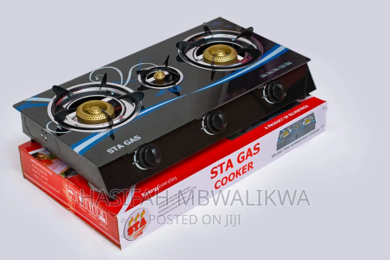 STA Glass Gas Cooker - 3 Burners