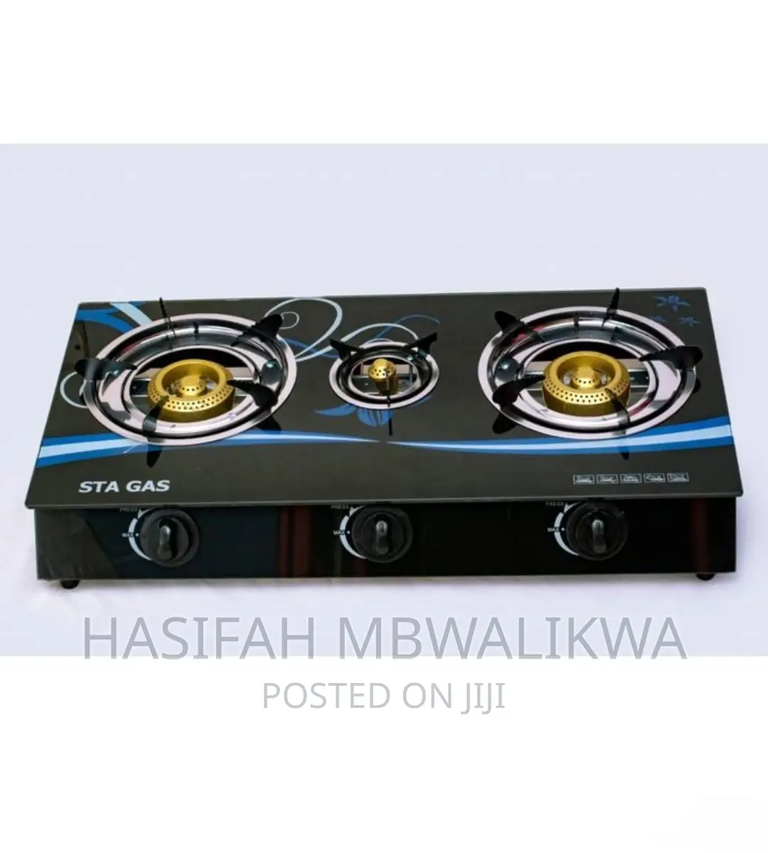 STA Glass Gas Cooker - 3 Burners