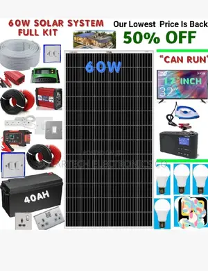 60w Original Solar System Full Kit