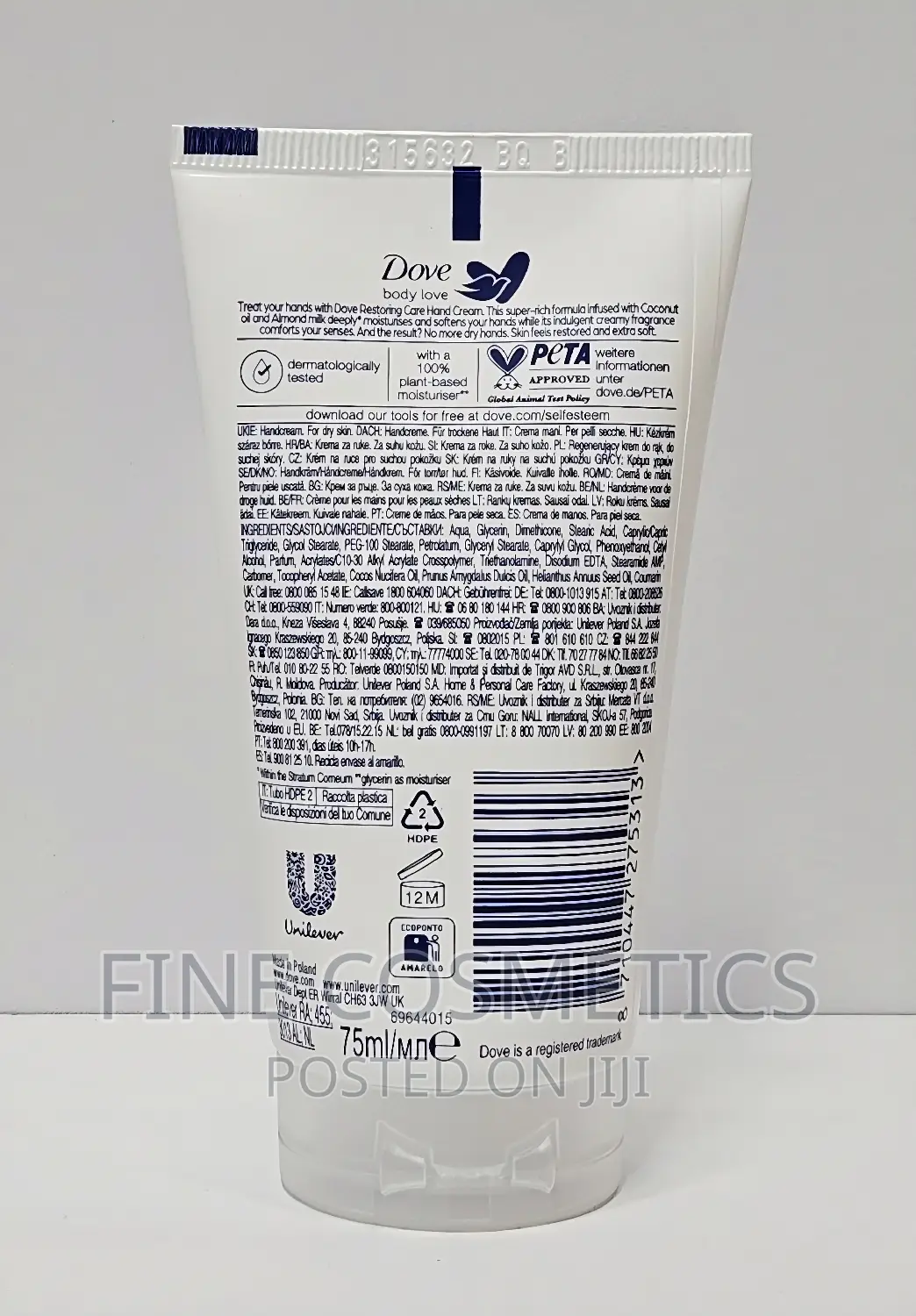 HAND CREAMS VASELINE AND DOVE Deep Moisturizing for Dry Hand