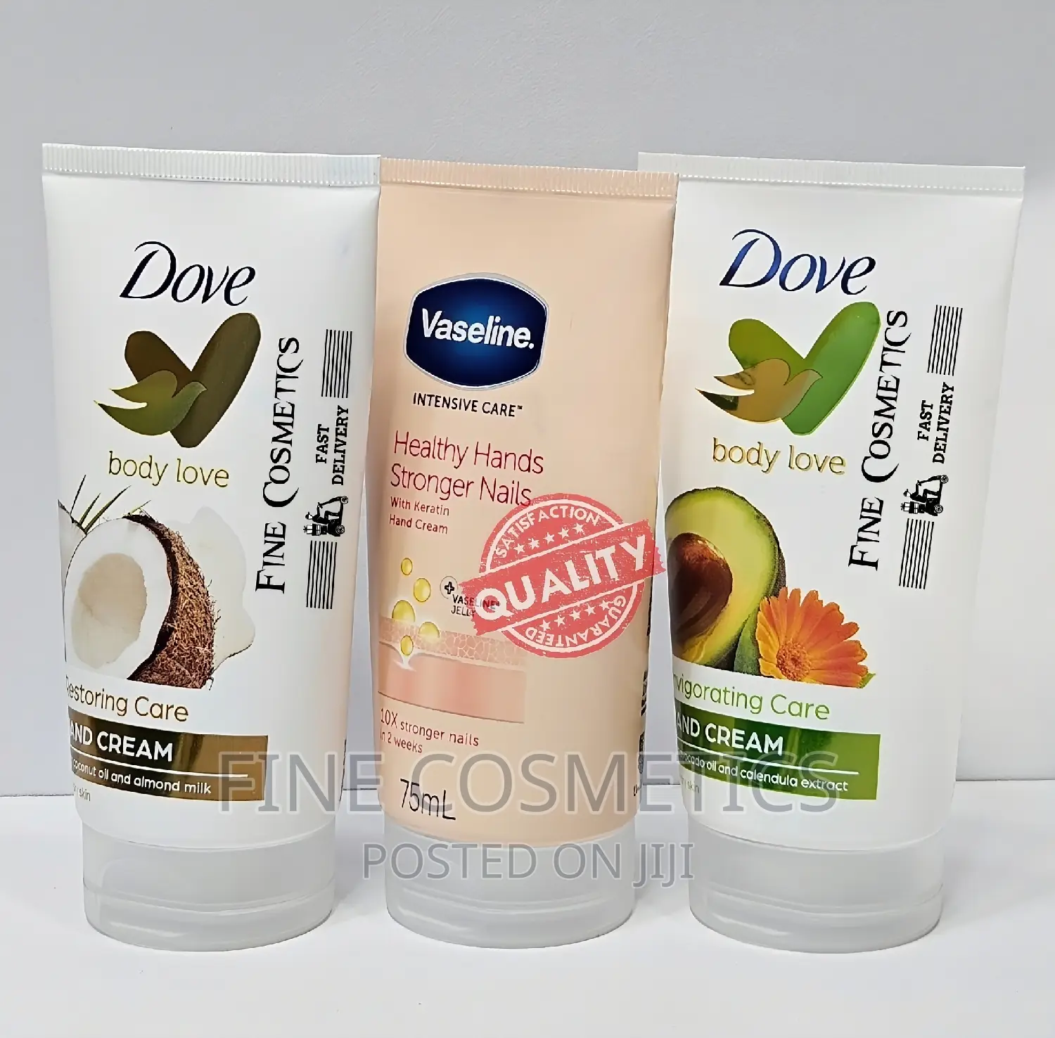 HAND CREAMS VASELINE AND DOVE Deep Moisturizing for Dry Hand