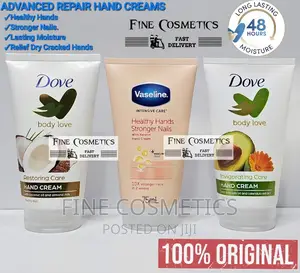 HAND CREAMS VASELINE AND DOVE Deep Moisturizing for Dry Hand