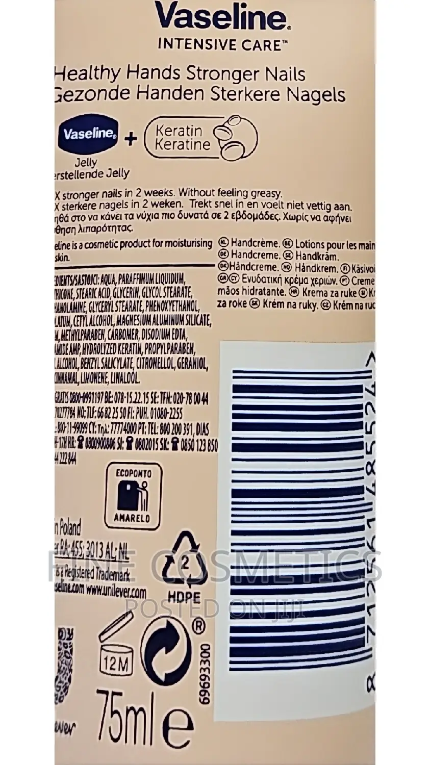 HAND CREAMS VASELINE AND DOVE Deep Moisturizing for Dry Hand
