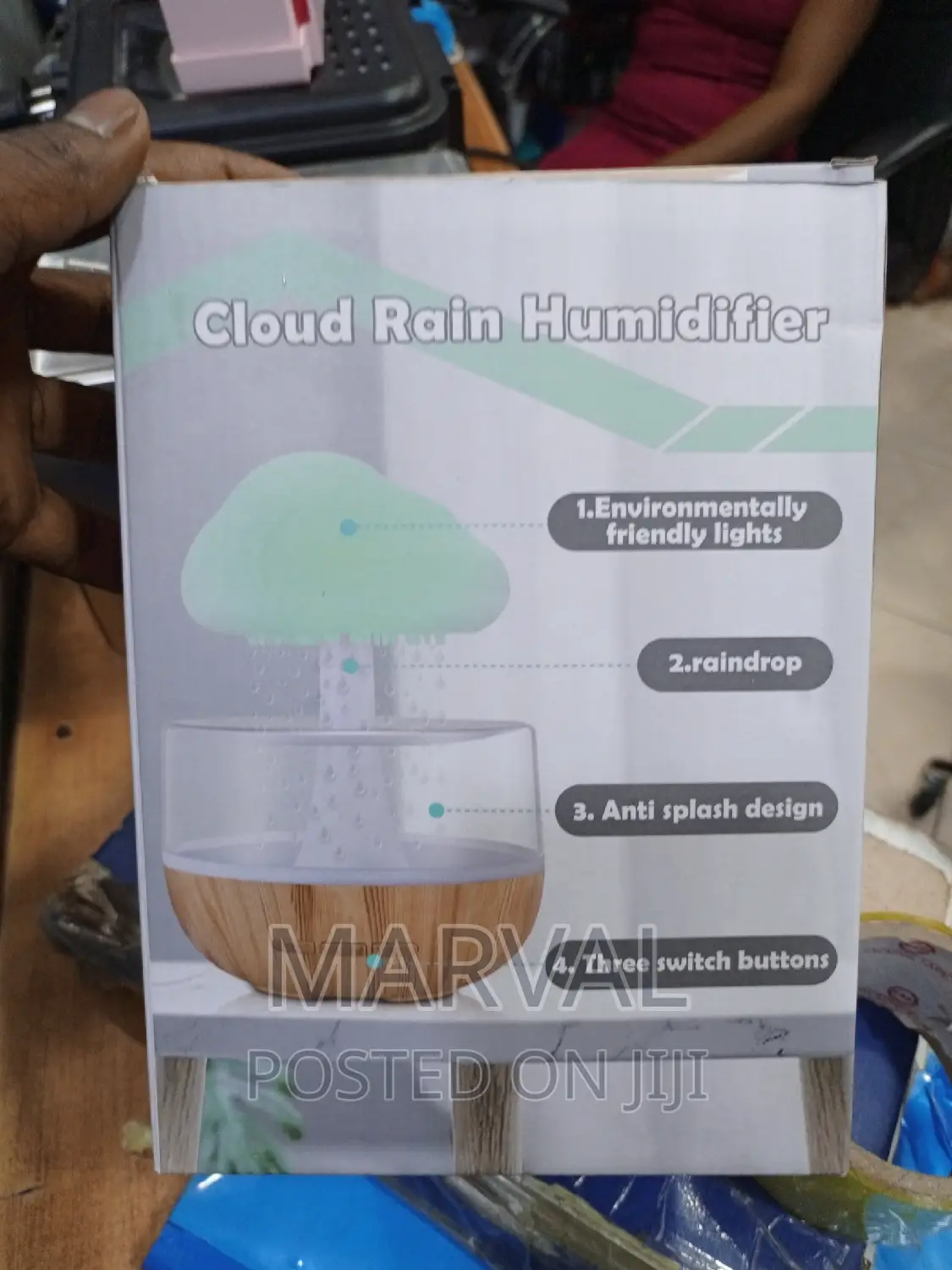 Round Electric Home Rain Cloud Diffuser